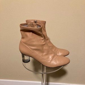 Schutz Clear Heel Booties